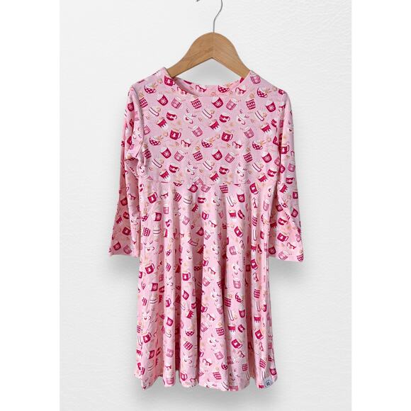 NWT Sweet Bamboo Hot Cocoa Swirly Girl Dress, Size 5 - Picture 2 of 6